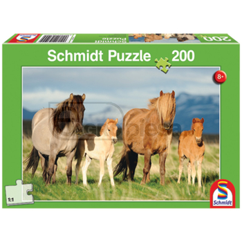 Puzzle, familie de cai, 200 de piese - Schmidt [60056199]