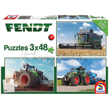 Puzzle, fendt 1050 vario / 724 vario / 6275l, 3 x 48 de piese - Schmidt [60056221]