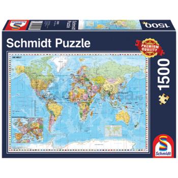 Puzzle, lumea, 1500 de piese - Schmidt [60058289]