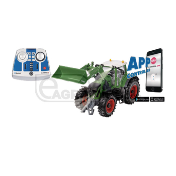 Model tractor Fendt 933 Vario cu incarcator frontal, aplicatie Bluetooth si telecomanda - Siku [6006796]