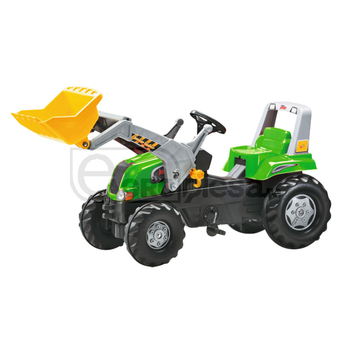 Tractor verde, cu incarcator junior - Rolly Toys [600811465]