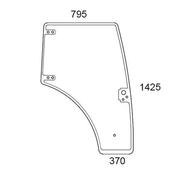 Geam cabina unitate - KRAMP [84396432N]
