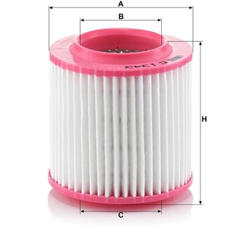 Filtru aer - MANN-FILTER [C 1343]