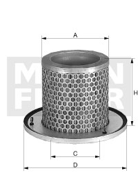 Filtru aer secundar - MANN-FILTER [C 1374/2 KIT]