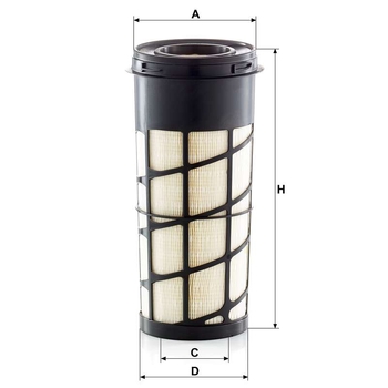 Filtru aer primar - MANN-FILTER [C 15 011]