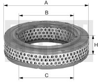 Filtru aer - MANN-FILTER [C 1555/6]