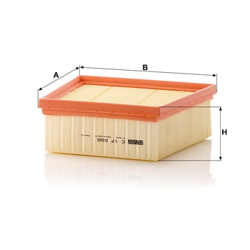 Filtru aer - MANN-FILTER [C 17 006]