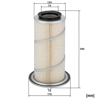 Filtru aer - MANN-FILTER [C 18 029]