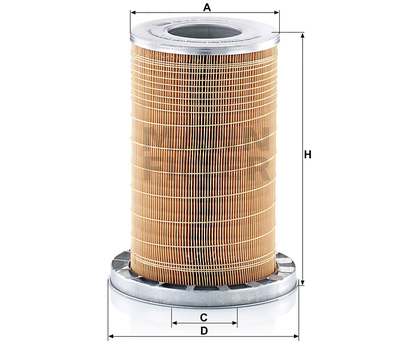 Filtru aer - MANN-FILTER [C 19 384/1]