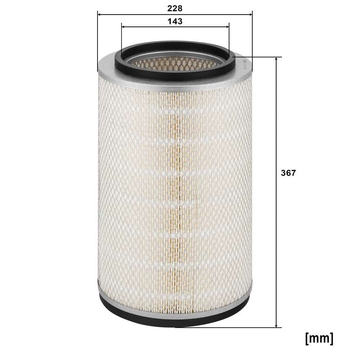 Filtru aer - MANN-FILTER [C 23 064]