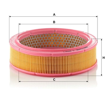 Filtru aer - MANN-FILTER [C 2443/1]