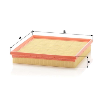 Filtru aer - MANN-FILTER [C 2493]