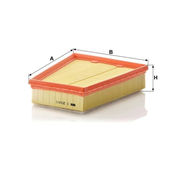 Filtru aer - MANN-FILTER [C 2510/1]