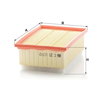 Filtru aer - MANN-FILTER [C 25 117/2]
