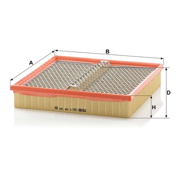 Filtru aer - MANN-FILTER [C 28 191]