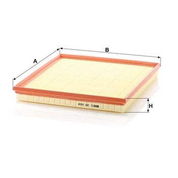 Filtru aer - MANN-FILTER [C 35 009]