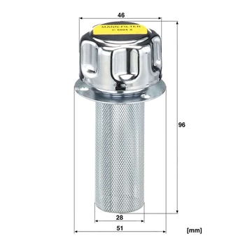Filtru - aerisire rezervor hidraulic - MANN-FILTER [C 5004 x]