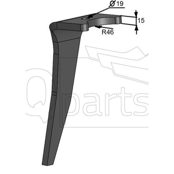 Cutit grapa rotativa stg 120x15  - iQ parts [CA300020]