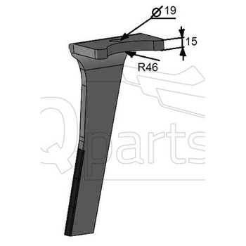 Cutit grapa rotativa stg 120x15 diamant  - iQ parts [CA300020D]