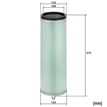 Filtru aer - secundar - MANN-FILTER [CF 14 007 x]
