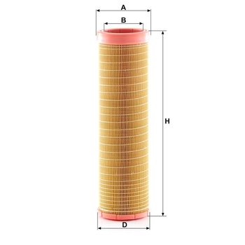 Filtru aer secundar - MANN-FILTER [CF 15 116/2]
