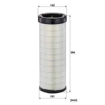 Filtru aer secundar - MANN-FILTER [CF 15 136]