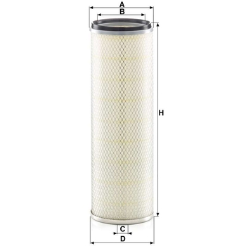 Filtru aer secundar - MANN-FILTER [CF 16 219 x]