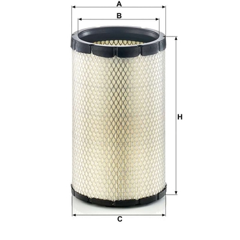 Filtru aer secundar - MANN-FILTER [CF 19 021]