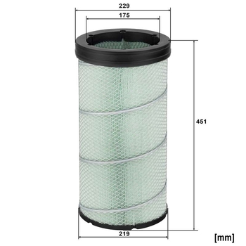 Filtru aer - secundar - MANN-FILTER [CF 23 003]