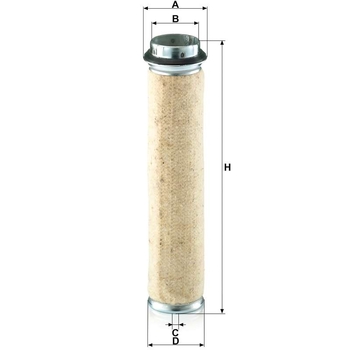Filtru aer secundar - MANN-FILTER [CF 600]