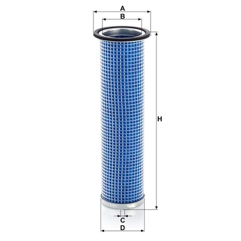 Filtru aer secundar - MANN-FILTER [CF 75/1 x]
