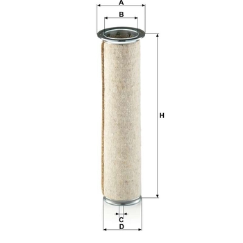 Filtru aer secundar - MANN-FILTER [CF 922]