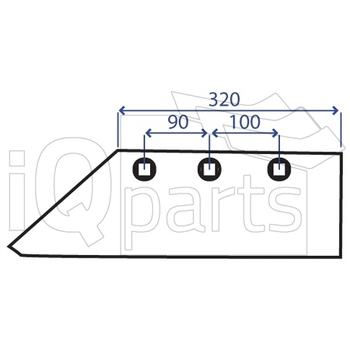 Brazdar stg 14, 150x11  - iQ parts [CG100023]