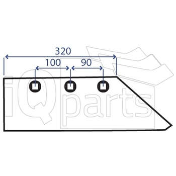 Brazdar dr 14, 150x11  - iQ parts [CG100024]