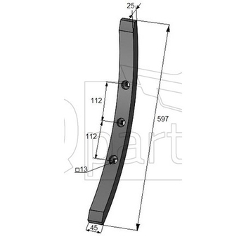 Dalta cultivator 45x25x490  - iQ parts [CK410025]