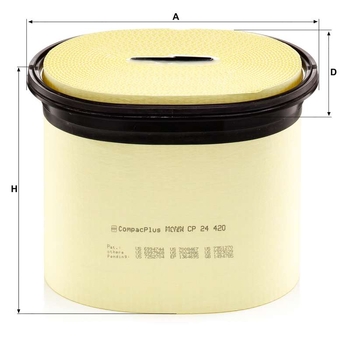 Filtru aer - MANN-FILTER [CP 24 420]