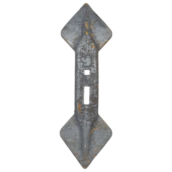 Brazdar cultivator 450x135x20mm reversibil curbat 2 orificii - KRAMP [CP2821]