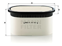 Filtru aer - MANN-FILTER [CP 29 550]