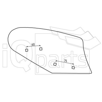 Cormana antetrupita - stanga, RDG 181L - plug Rabe - iQ parts [CR000230]