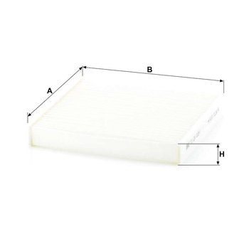 Filtru aer polen - MANN-FILTER [CU 22 029]