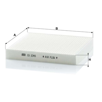 Filtru cabina - MANN-FILTER [CU 2345]