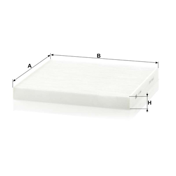 Filtru polen - MANN-FILTER [CU 2544]