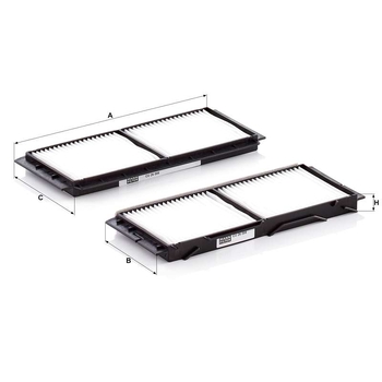 Filtru cabina - MANN-FILTER [CU 26 008-2]