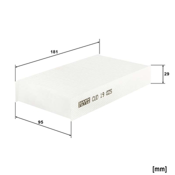 Filtru cabina - MANN-FILTER [CUD 19 025]