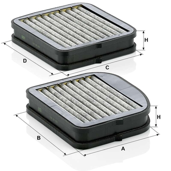 Filtru cabina - MANN-FILTER [CUK 22 000-2]