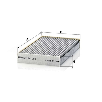 Filtru cabina - MANN-FILTER [CUK 26 005]