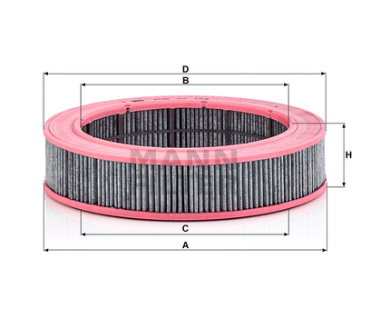 Filtru aer cabina - carbon - MANN-FILTER [CUK 33 128]