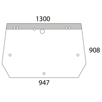 Geam spate superior - KRAMP [D6859]