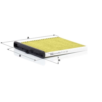 Filtru cabina - MANN-FILTER [FP 24 009]