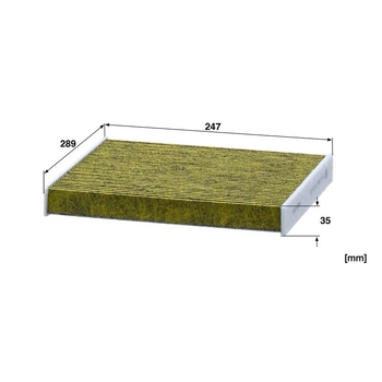 Filtru cabina - biofunctional - MANN-FILTER [FP 29 010]
